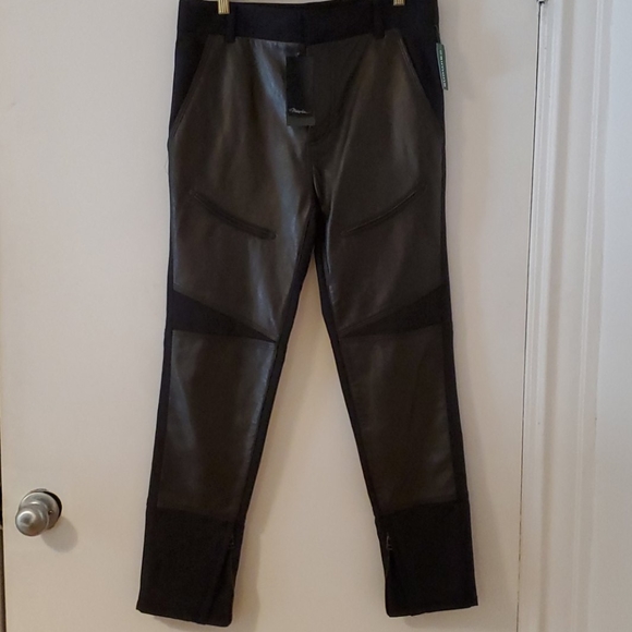 Black Philip Lim pants with leather appliqué s.30 - Picture 2 of 4